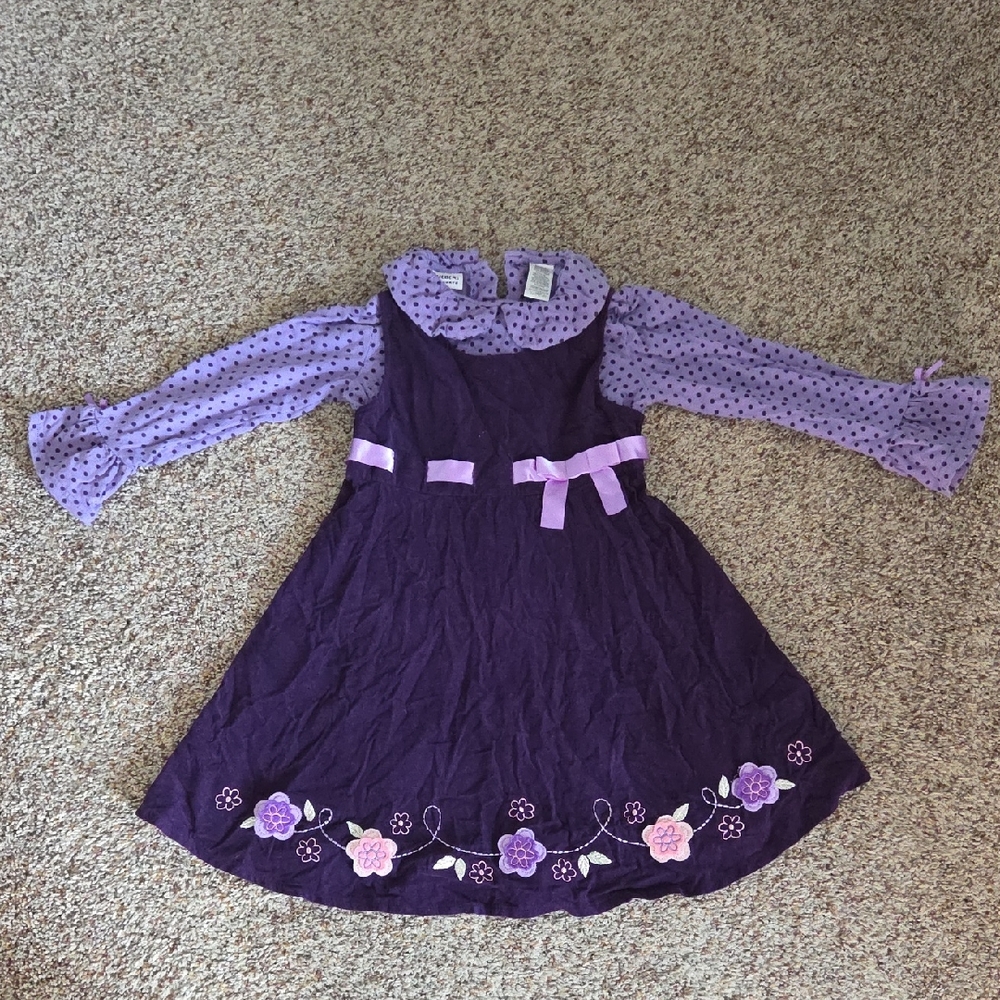 Blueberi Boulevard Purple Polka Dot Dress